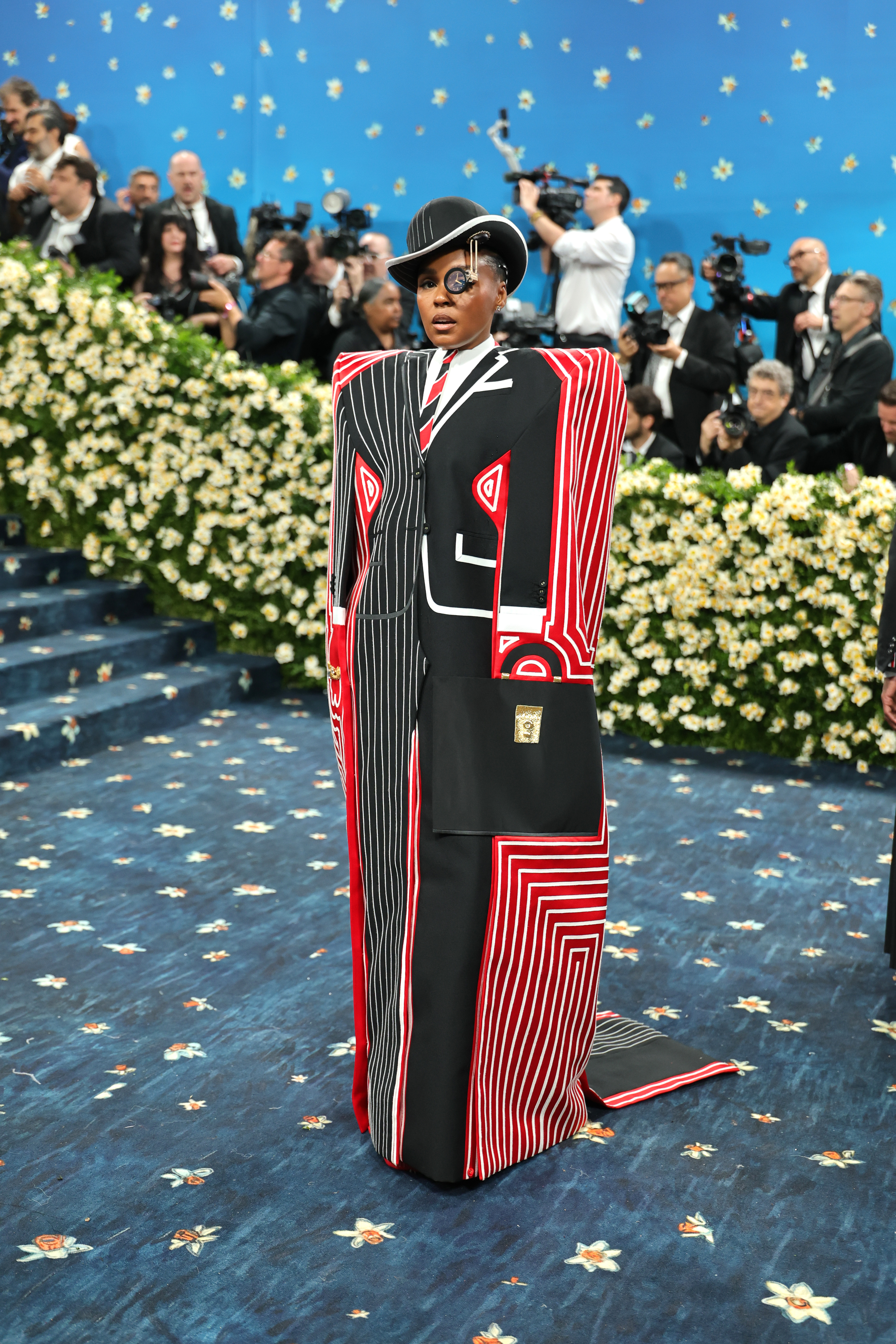 Janelle Monáe attends the 2025 Met Gala Celebrating "Superfine: Tailoring Black Style" at Metropolitan Museum of Art on May 05, 2025 in New York City.