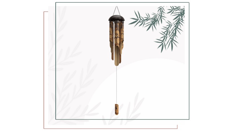 Nalulu rustic bamboo wind chime