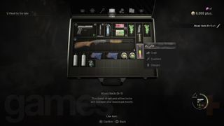 Resident Evil 4 Remake Yellow Herb mixed with Red Herb in attache case