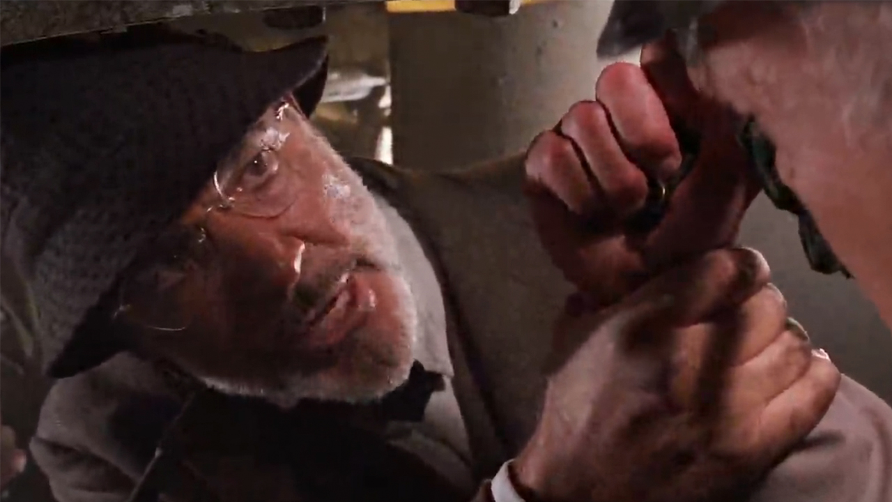 A close up of Sean Connery in The Last Crusade