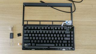 Razer BlackWidow V4 75% keyboard on desk