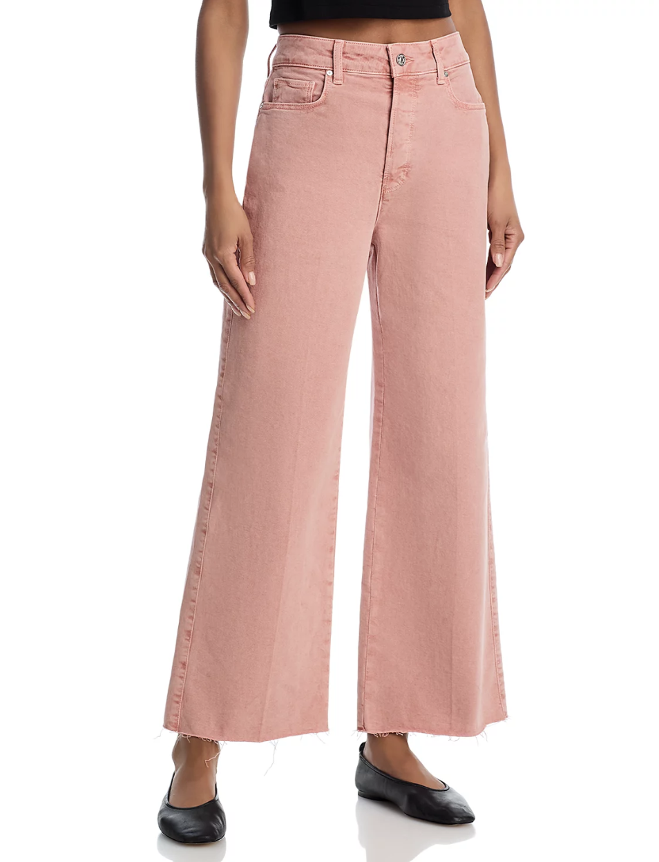 PAIGE, Anessa High Rise Wide Leg Ankle Jeans
