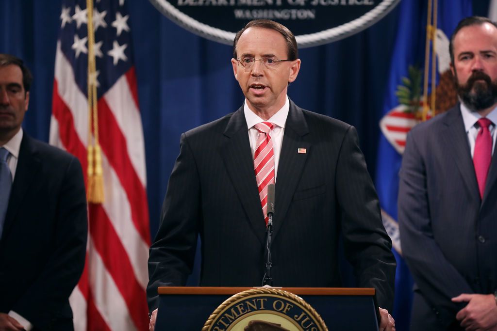 Deputy Attorney General Rod Rosenstein.