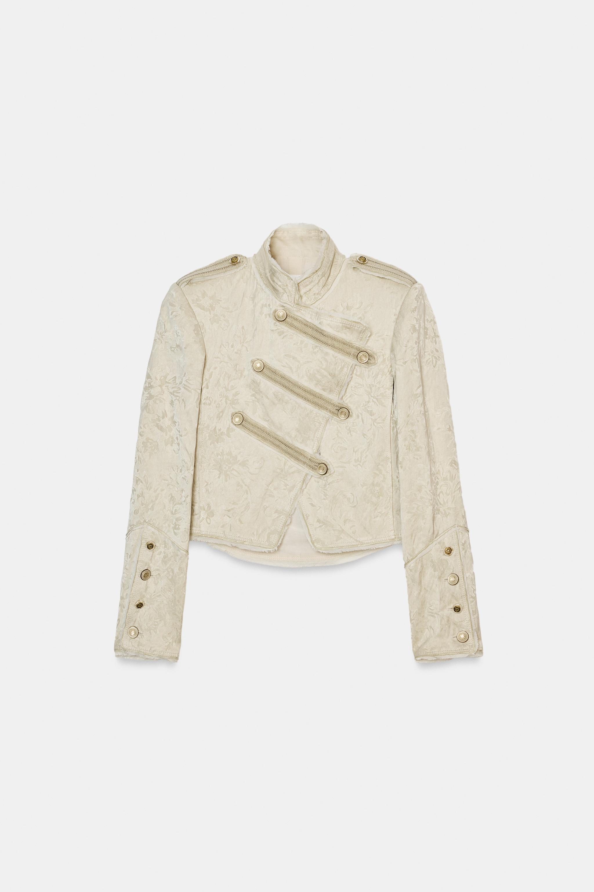 Zw Collection Limited Edition Jacquard Cropped Jacket