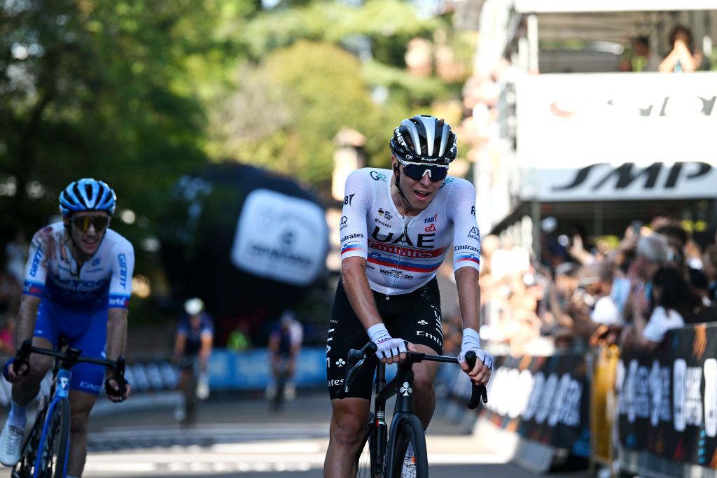 Tadej Pogacar takes second place at the Giro dell&#039;Emilia.