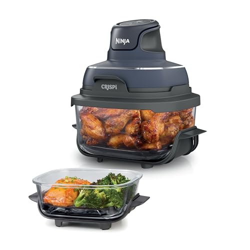 Ninja Crispi Glass Air Fryer, 4-In-1, Grey, Fn101gy