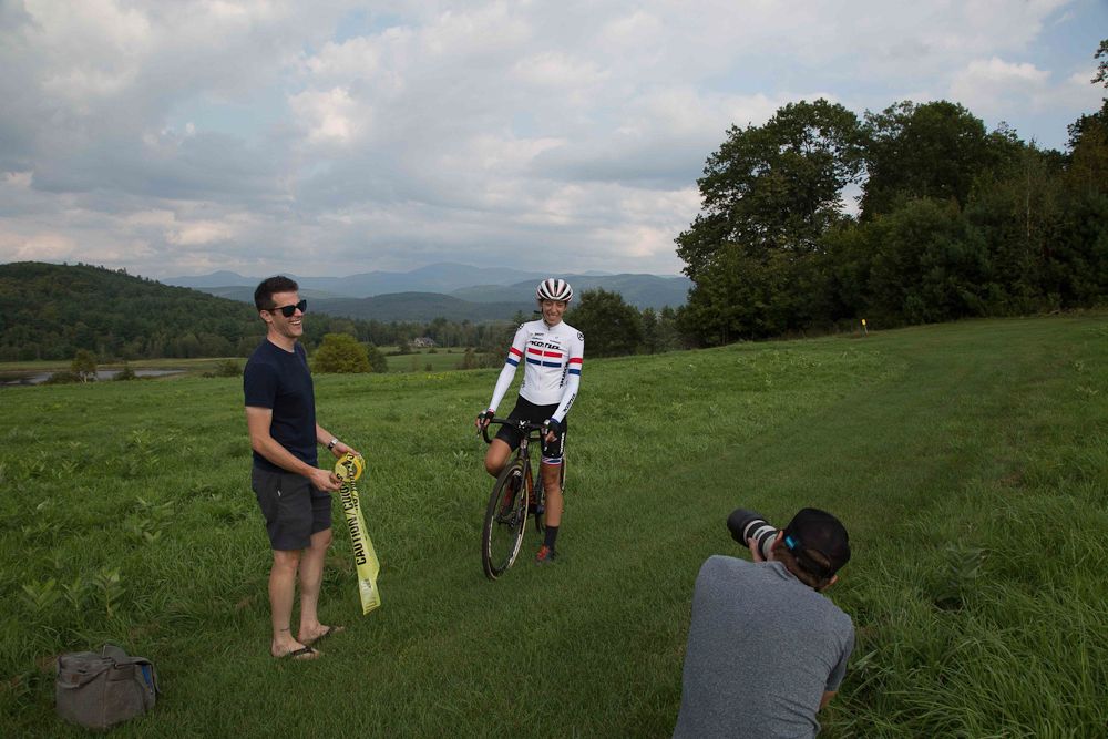 Wyman gets some photos taken before the season starts