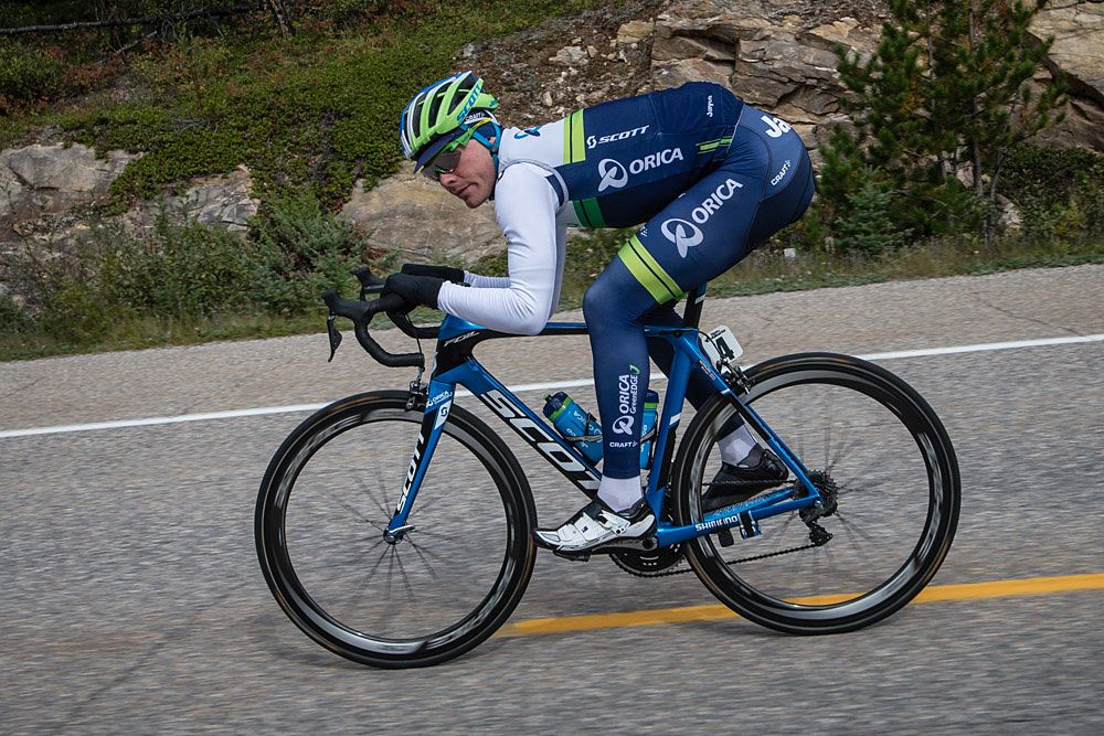 Michael Hepburn (ORICA-GreenEDGE) on todays descent