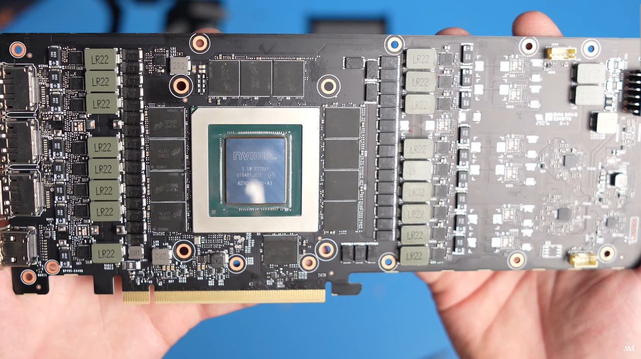 Front side of 4090 48GB PCB
