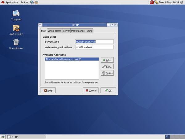 Step 4: Configure an Apache Web server