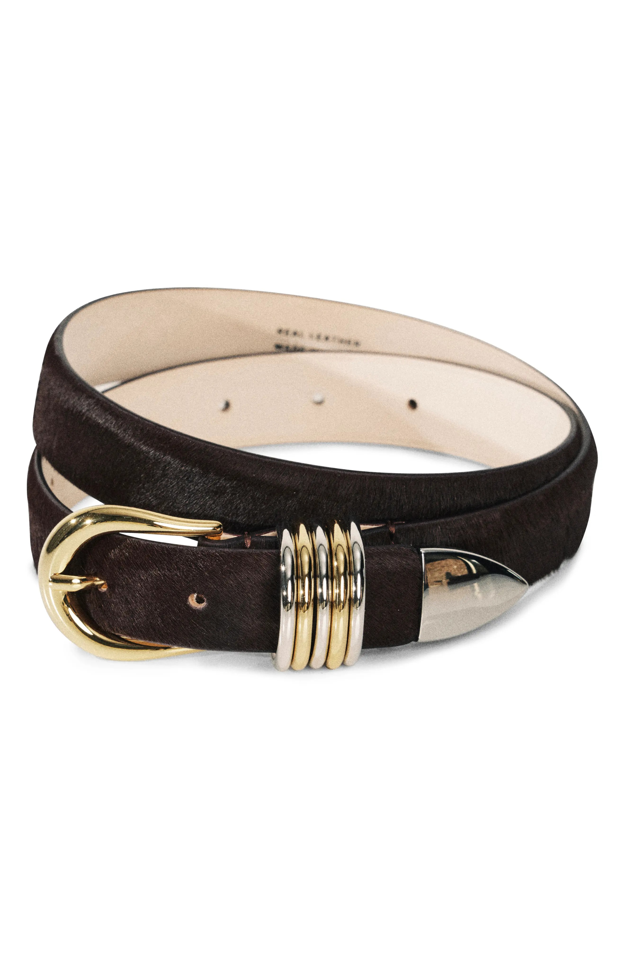 Hollyhock Genuine Calf Hair Belt