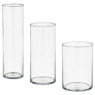 glass vase with white background