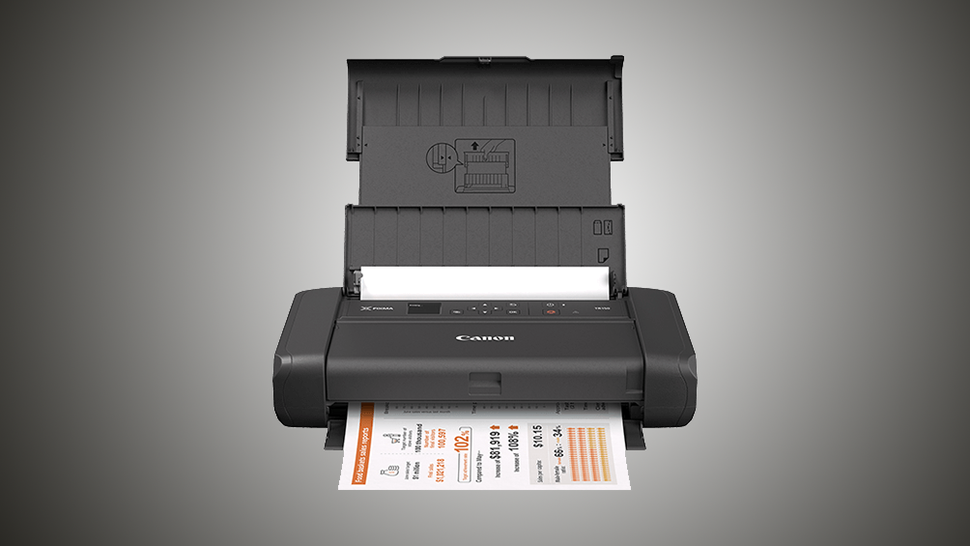 Keep your prints moving with the Canon Pixma TR150 portable printer