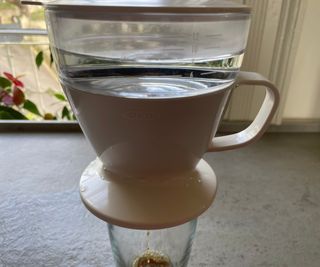 OXO Brew Pour-Over brewing coffee