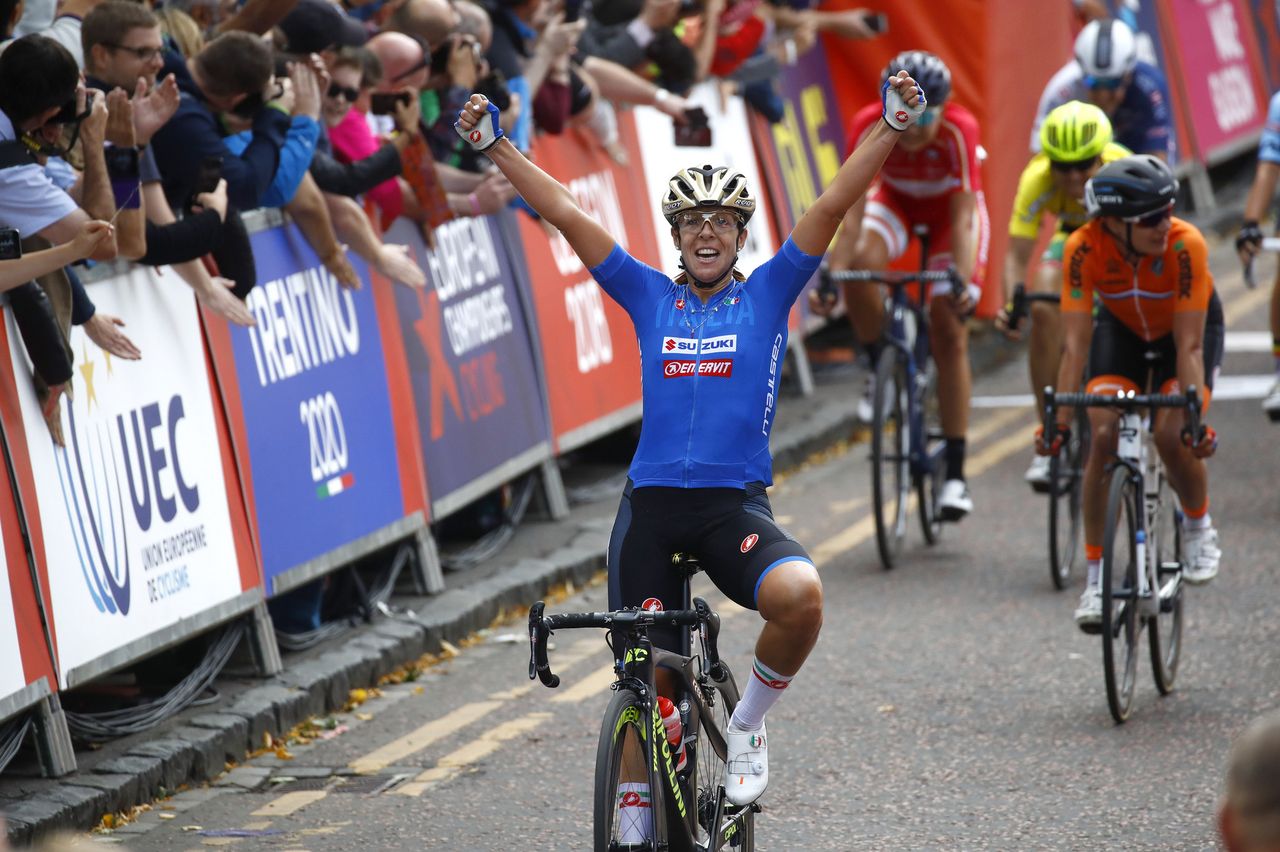 Marta Bastianelli (Italy) wins the European road race title