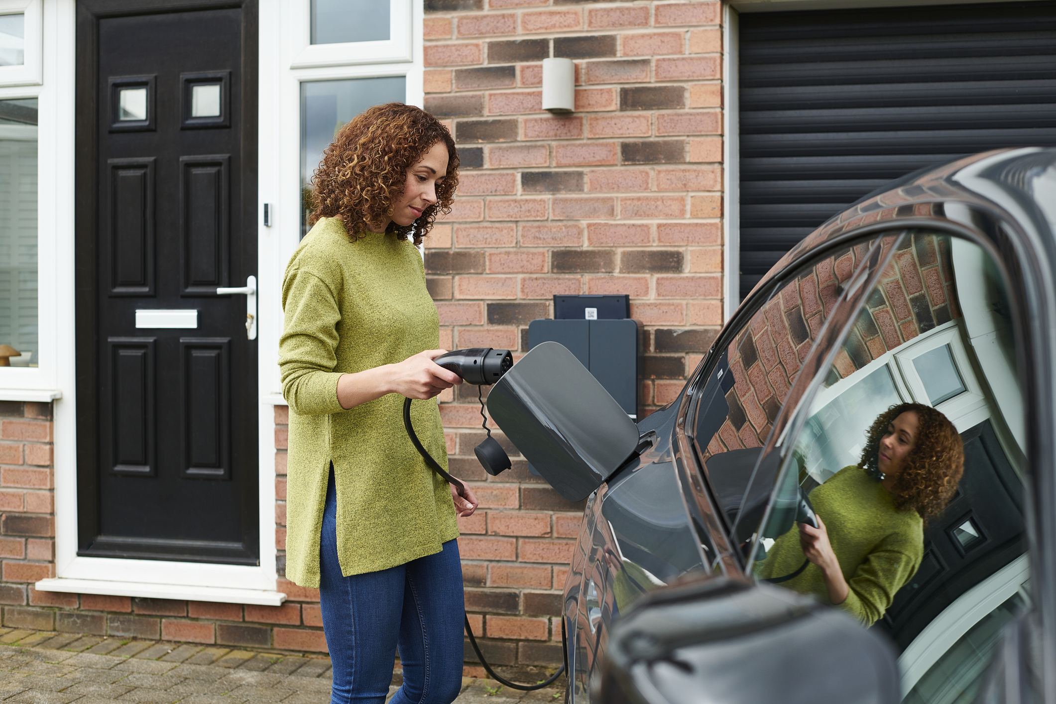 Charging the electric car at home