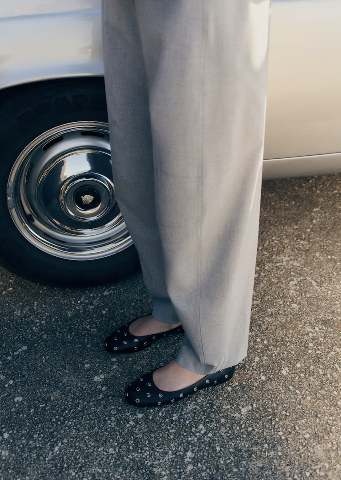 studded flats