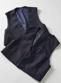 $25 Cropped Pinstripe Vest on Urban Outfitters