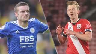 Jamie Vardy of Leicester City and James Ward-Prowse of Southampton could both feature in the Leicester vs Southampton live stream