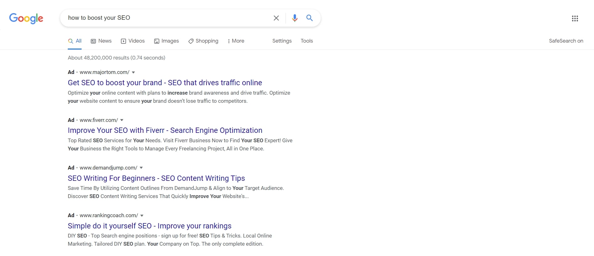 Google Search Results Boost SEO