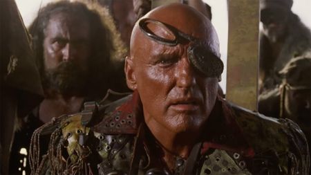 Dennis Hopper as the Deacon in the trailer for Waterworld from Arrow Video.