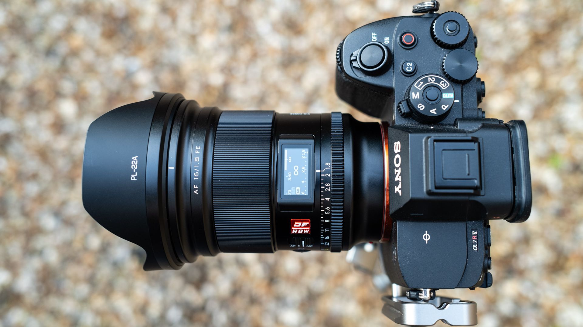 Viltrox AF 16mm f/1.8 FE top view