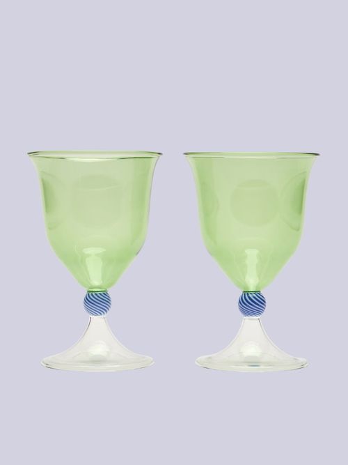 Olleta Swirl Wine Glasses, Set of 2