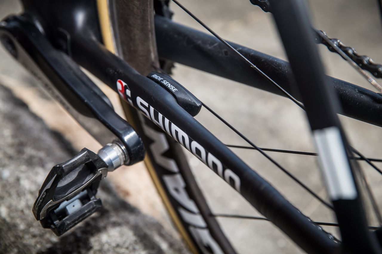 Rivera uses Giant's ANT+ Ride Sense cadence meter