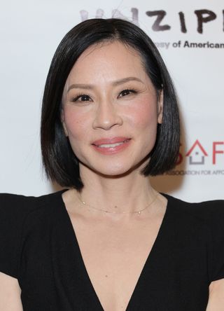 Lucy Liu attends the "Unzipped: An Autopsy Of American Inequality" New York screening at NYU on May 23, 2023 in New York City