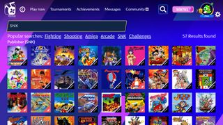 Antstream Arcade search page