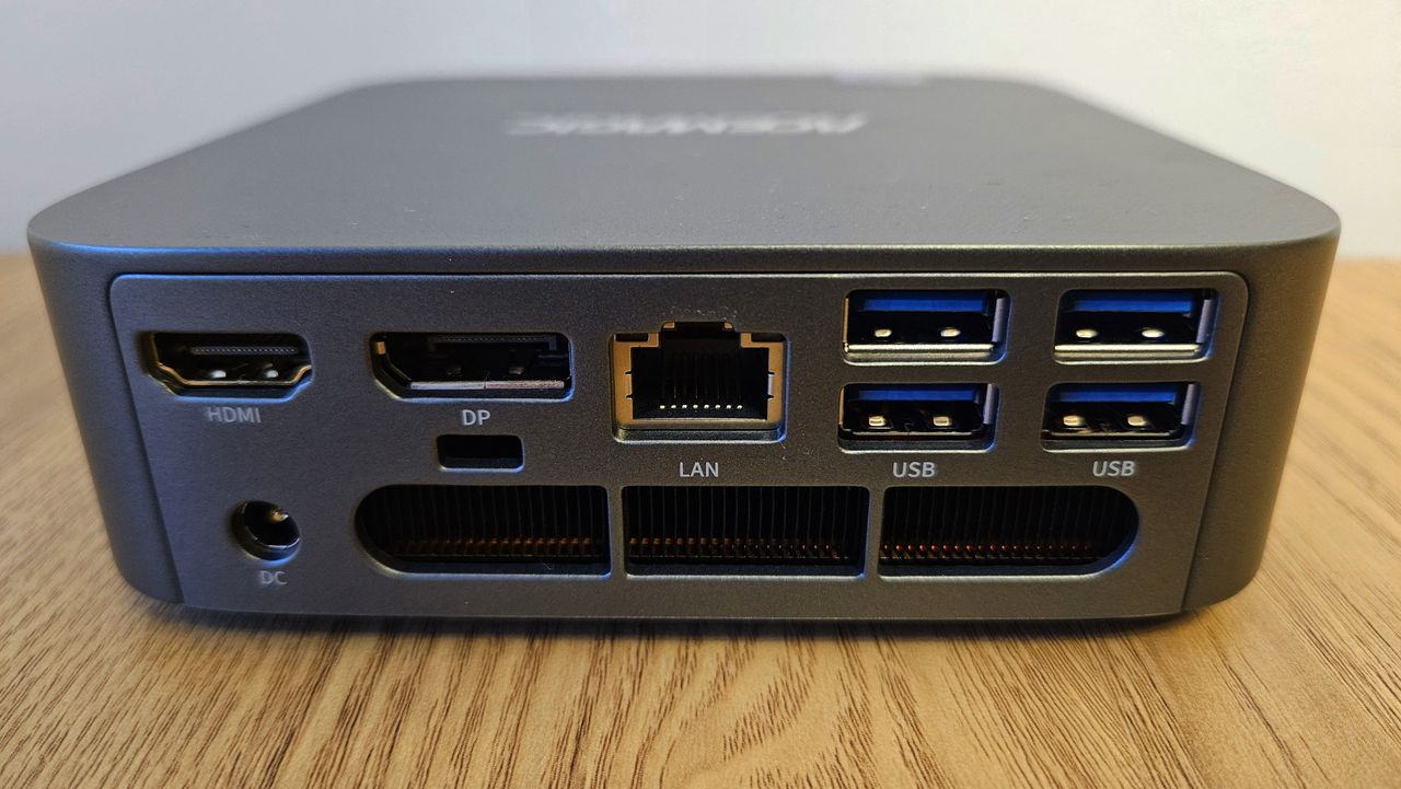 The Acemagic Matrix Mini M1 on a desk