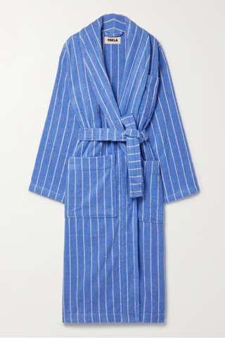Best dressing gowns: Tekla Striped Organic Cotton Terry Robe