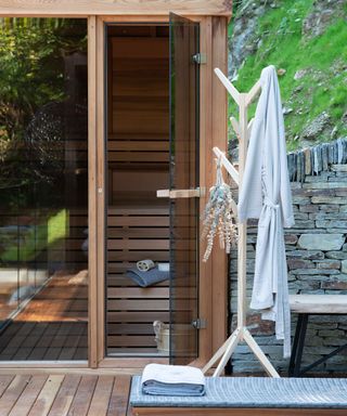 sauna at Ravendere Retreats