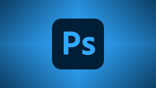 The Photoshop logo on a gradient background