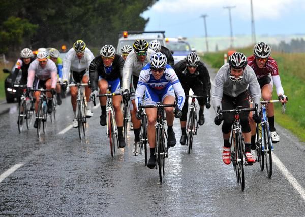 A break of a dozen riders has slipped off the front