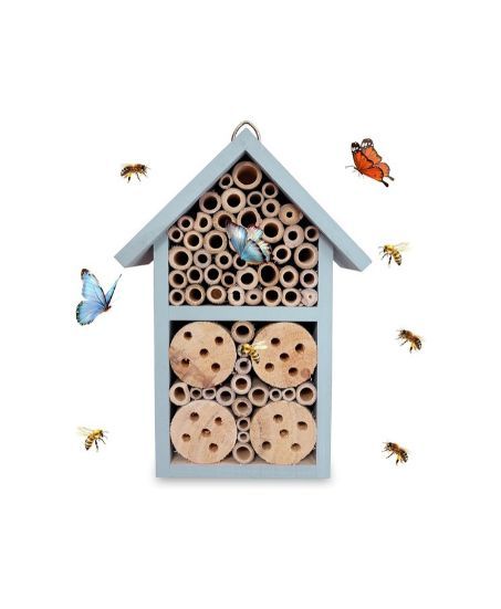 Hanging Blue Bee House