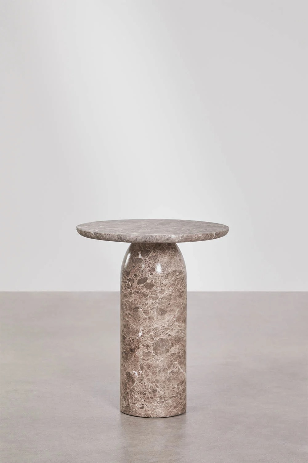 Round &amp;Oslash;45 Cm Layana Cement Garden Side Table