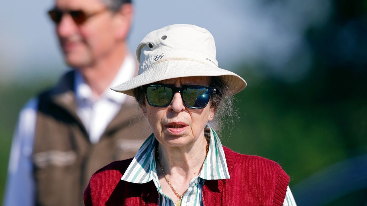 Princess Anne rewears stunning teenage brooch with red collar in Uganda 