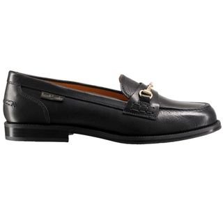 black loafers are a great comfortable flats for women style like these black ones from Russell and Bromley