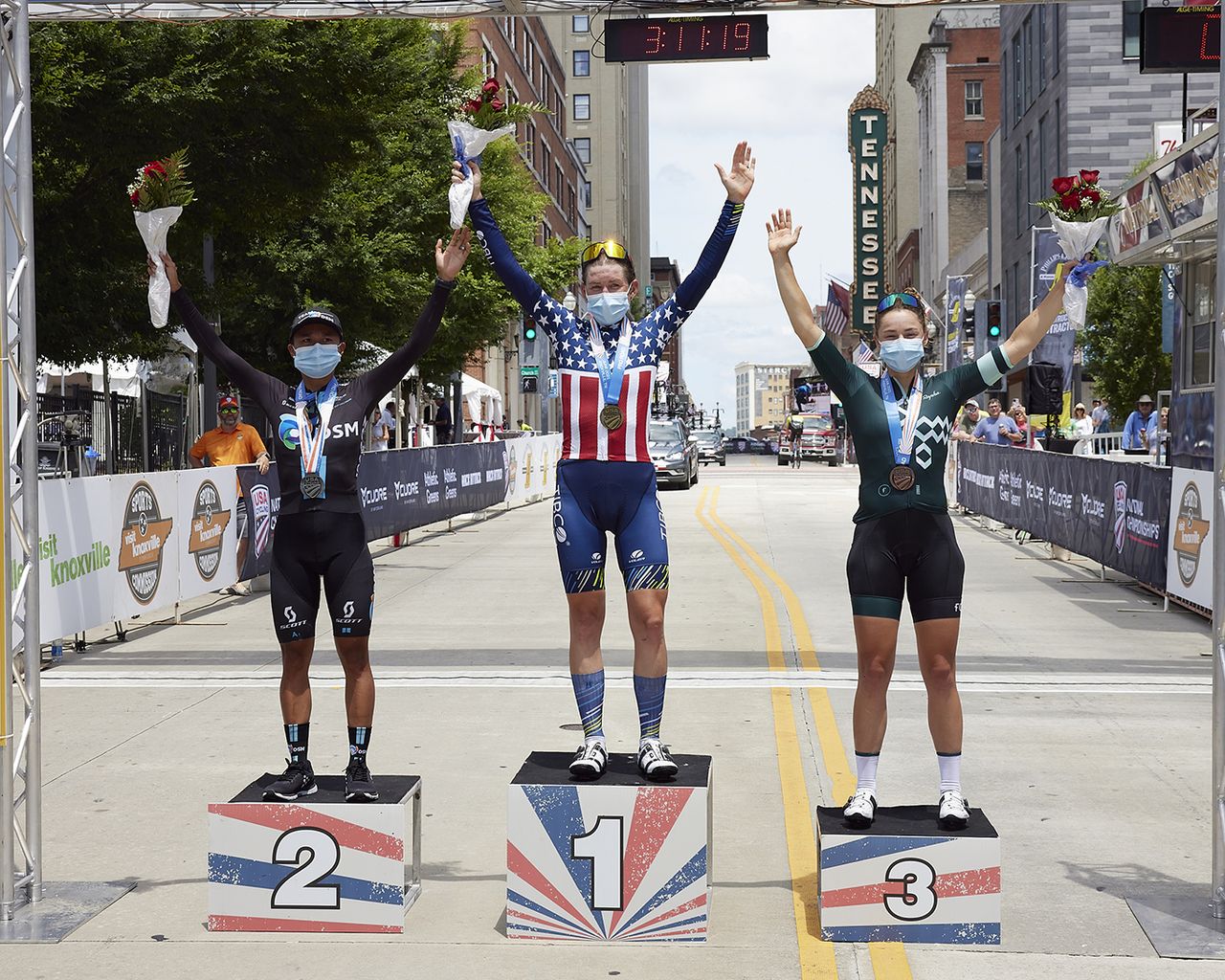 The elite and U23 women's road races at the 2021 USA Cycling Pro Road Championships in Knoxville