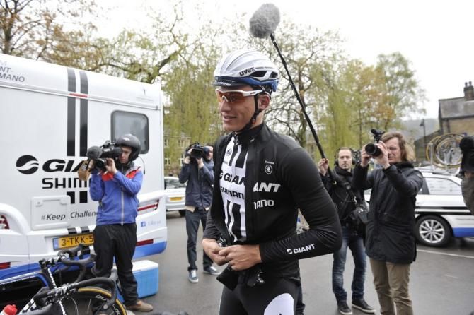 Marcel Kittel (Giant Shimano) gets ready for the recon