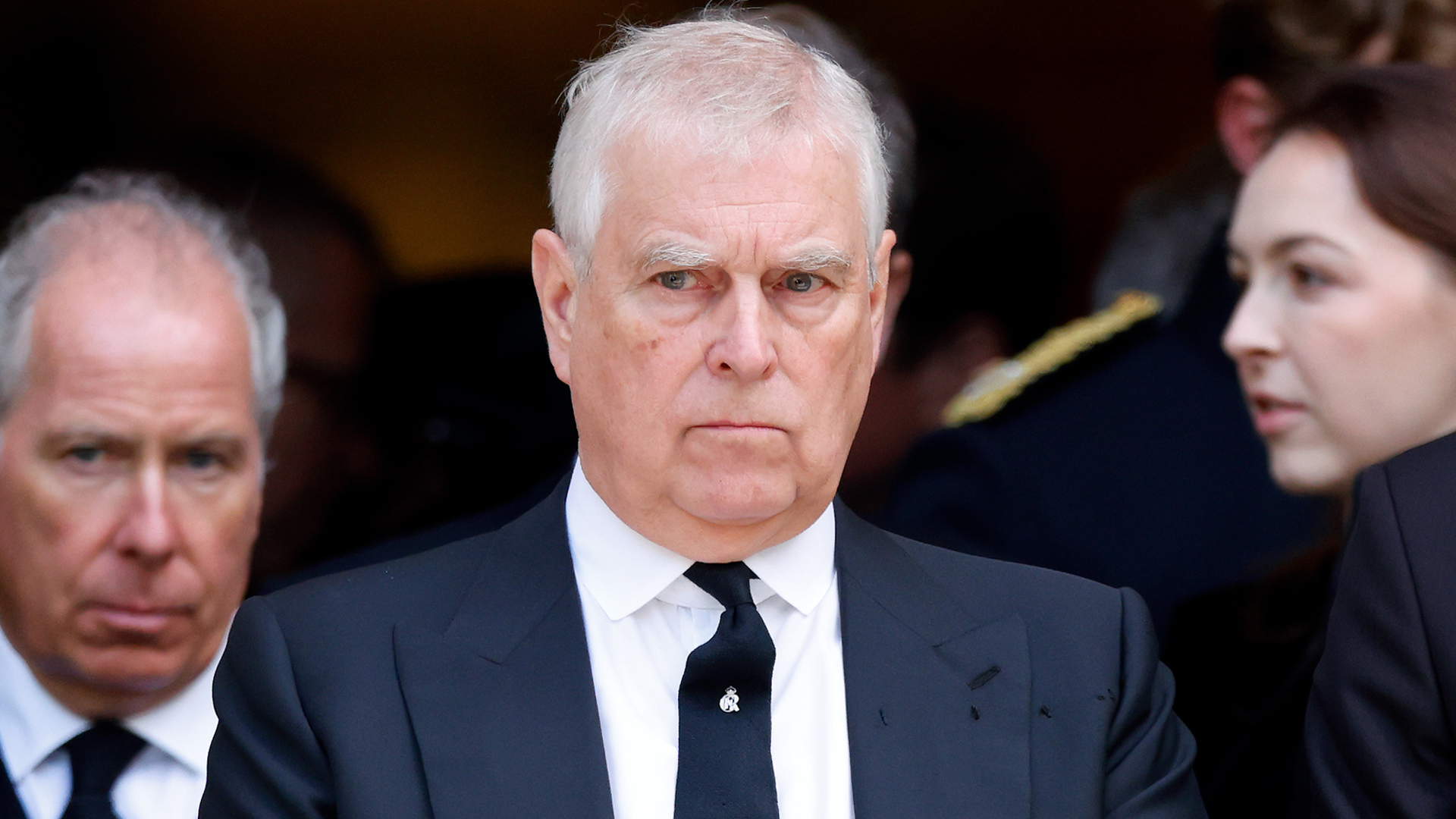 LONDON, UNITED KINGDOM - SEPTEMBER 16: (EMBARGOED FOR PUBLICATION IN UK NEWSPAPERS UNTIL 24 HOURS AFTER CREATE DATE AND TIME) Prince Andrew, Duke of York attends Katharine, Duchess of Kent's Requiem Mass service at Westminster Cathedral on September 16, 2025 in London, England. Katharine, Duchess of Kent was married to Prince Edward, Duke of Kent, a first cousin of Queen Elizabeth II. She died on September 4 at the age of 92 at Kensington Palace surrounded by her family. Having converted to Catholicism in 1994, her funeral takes place at Westminster Cathedral and is the first Catholic funeral to be held for a member of the royal family in modern British history. Her Royal Highness will be laid to rest at the Royal Burial Ground at Frogmore, Windsor. (Photo by Max Mumby/Indigo/Getty Images)