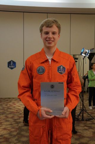 Patrick Carney won a free ticket to ride the Lynx space plane when it begins taking customers to the edge of space.