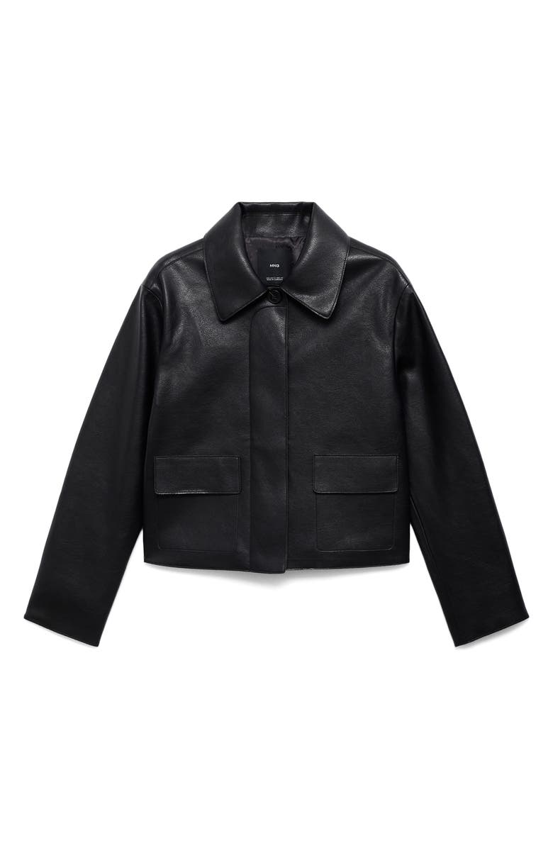 Sabina Faux Leather Jacket