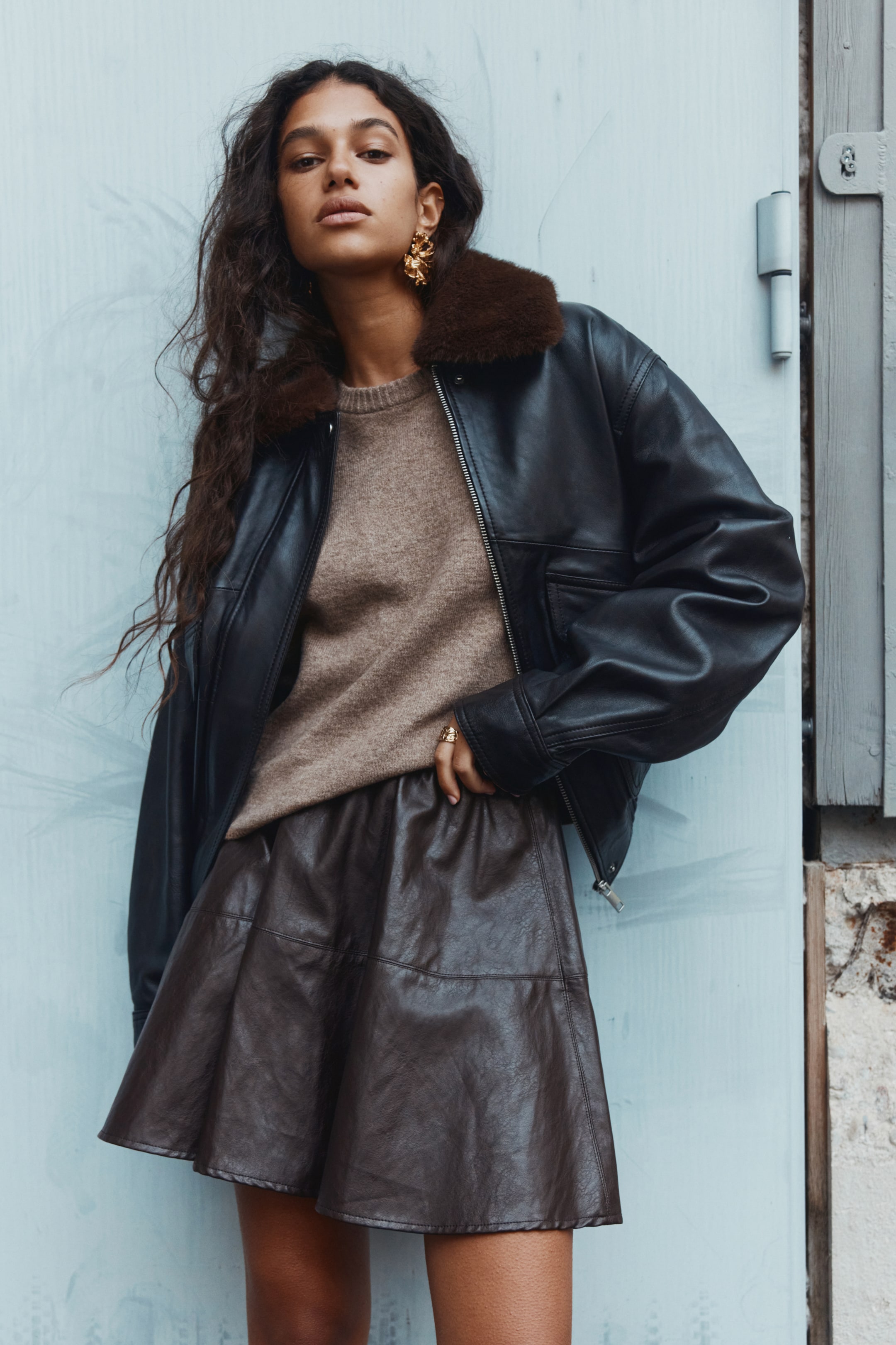 Mini Circle Skirt - Dark Brown