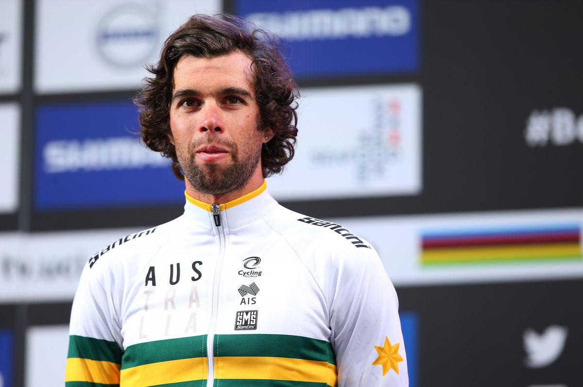 Michael Matthews (Australia) on the 2017 Worlds podium