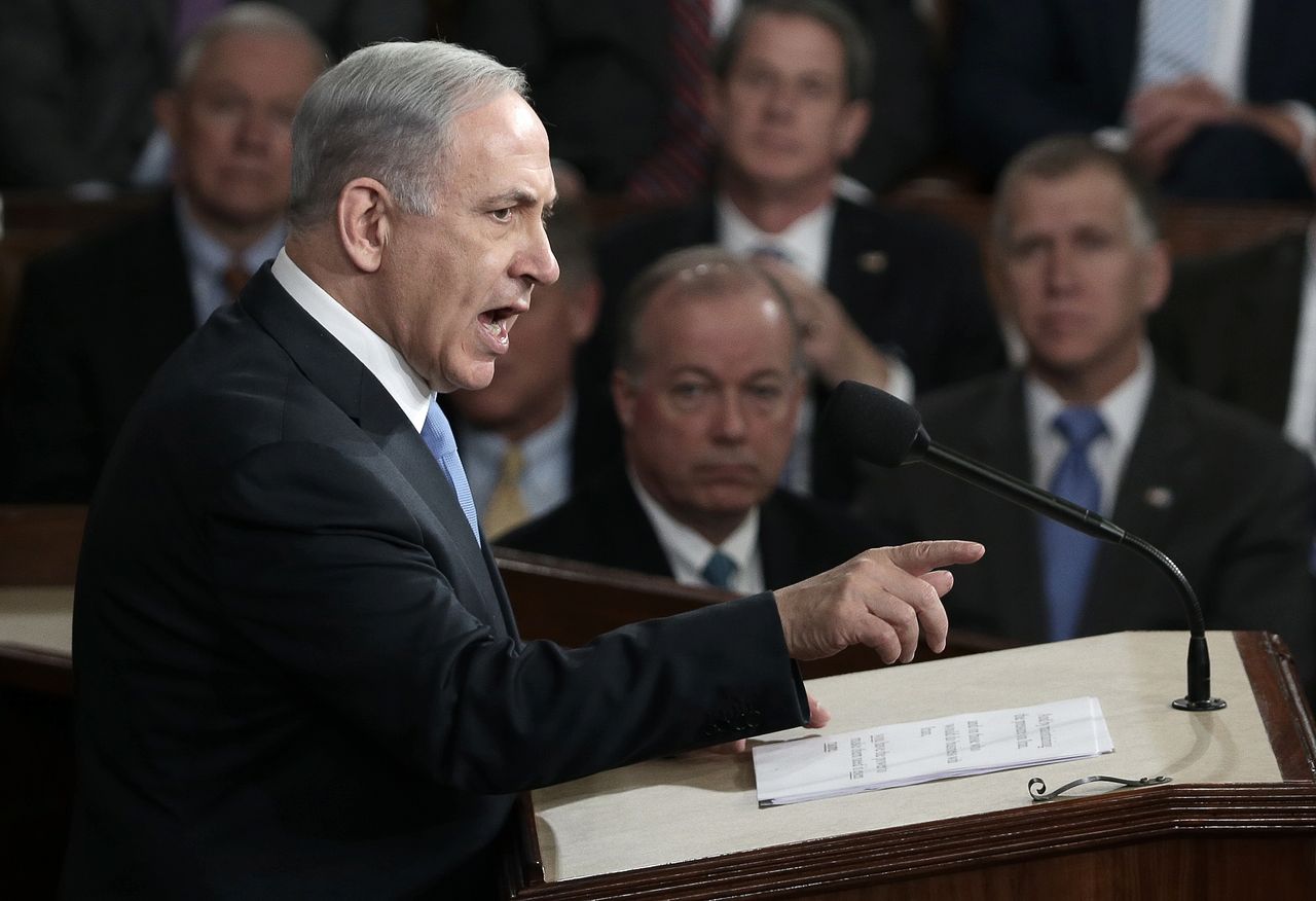 Bibi addresses Congress.