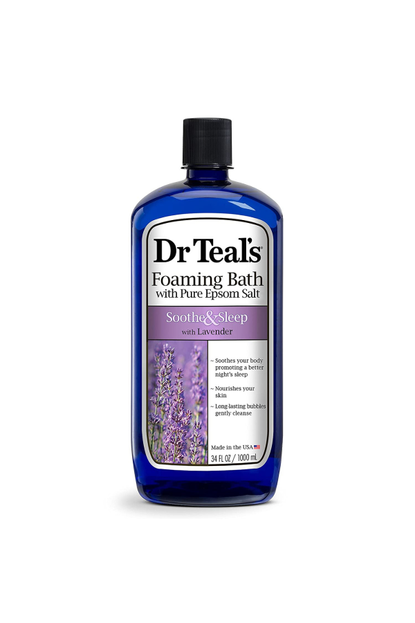 Dr Teal’s Foaming Bath with Pure Epsom Salt, Soothe & Sleep with Lavender