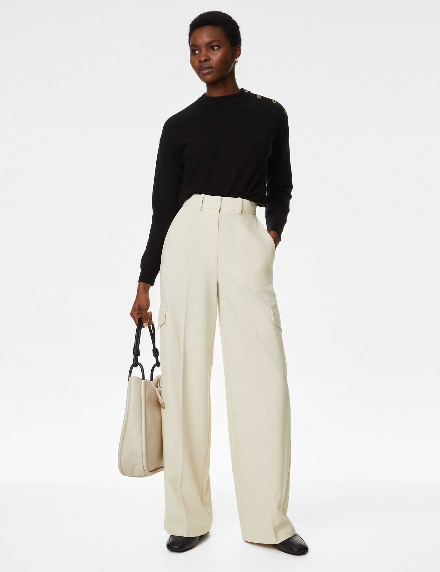 Cargo Wide Leg Trousers
