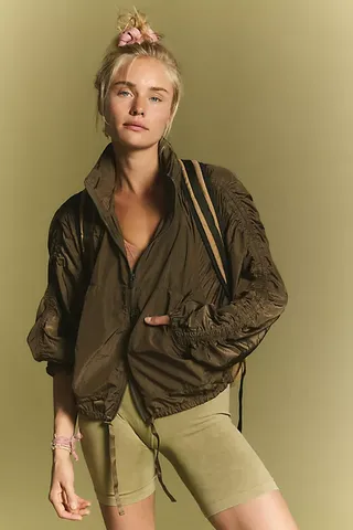 Ruched Out Packable Jacket